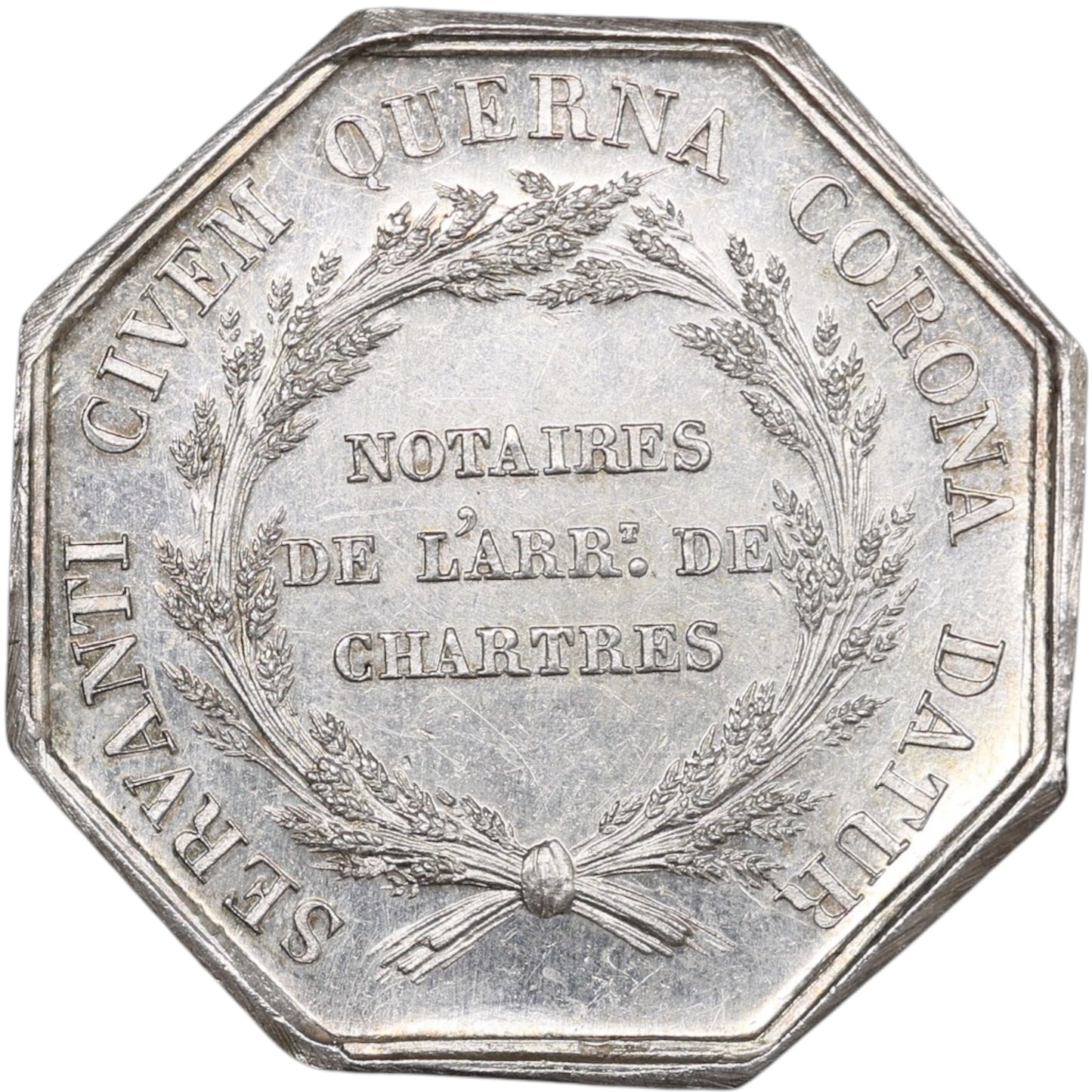 CHARTRES SILVER CHARTRES CHETTER 1836 32 mm 14.36 gr