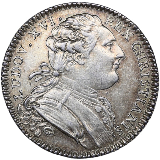 Ficha Estados de Bretaña 1780 Luis XVI Plata 6,43 gr 30 mm