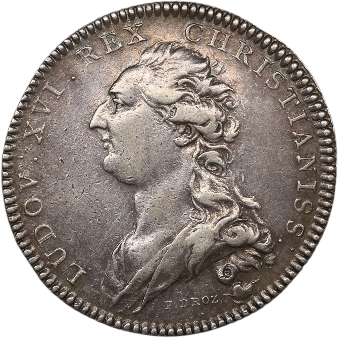 Jeton Chambre de commerce de Lille Louis XVI Argent 9.40 gr 32 mm