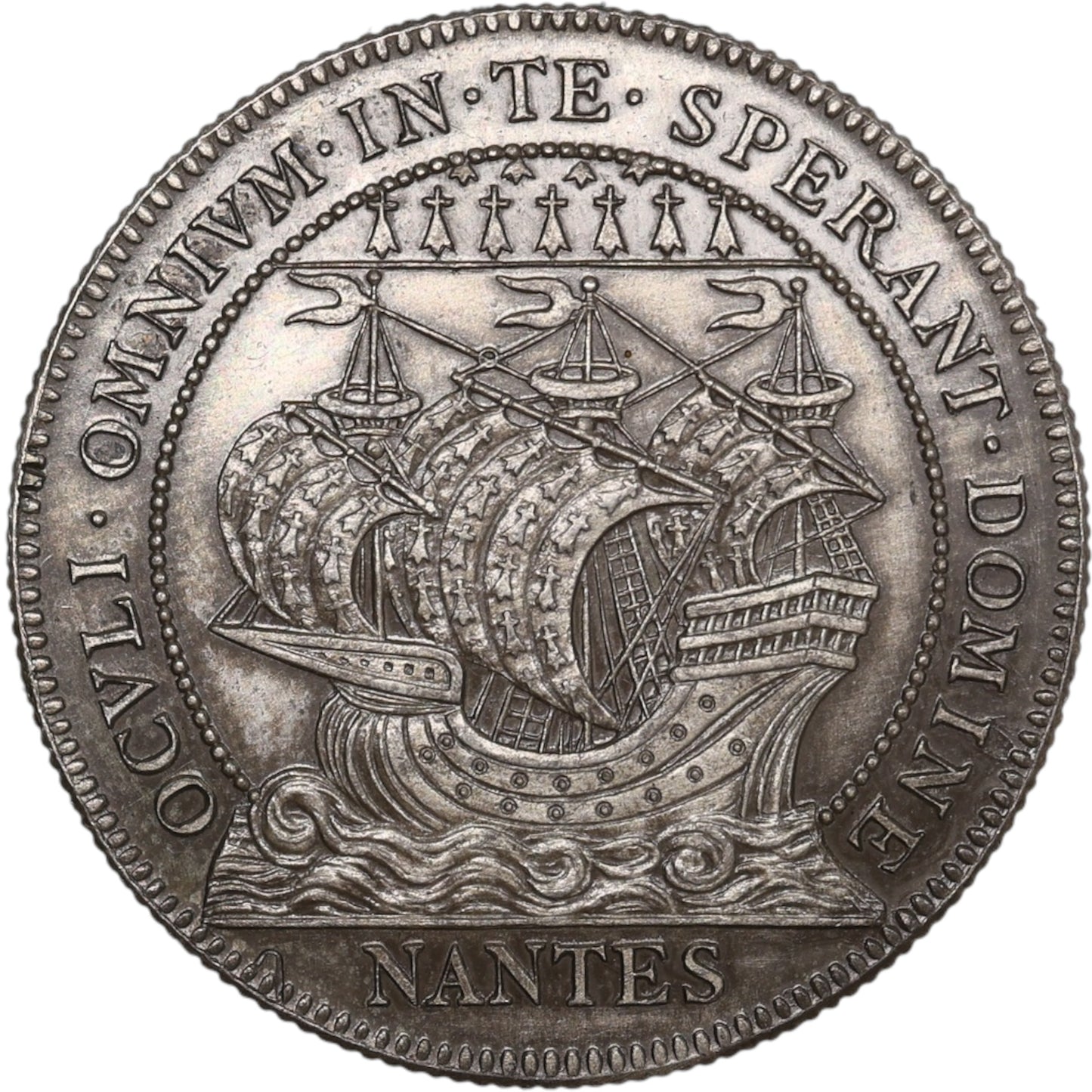 Jeton Chambre de commerce de Nantes Argent 14.58 gr 32 mm