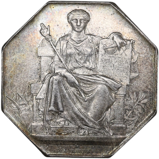 Ficha Cámara de Notarios La Rochelle Plata 14,19 gr 31 mm