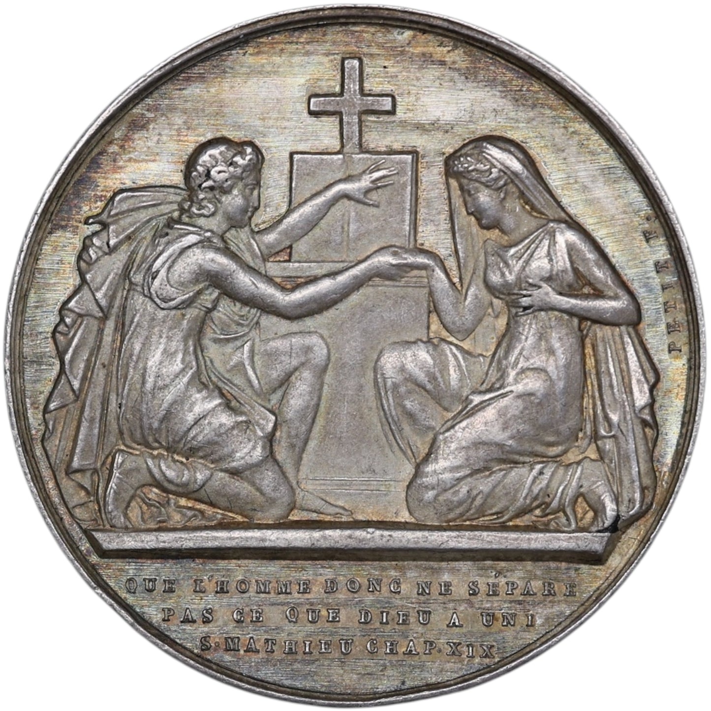 JLMP Ficha Bodas de Plata Unidas 18 de marzo de 1893 13,69 gr 32 mm