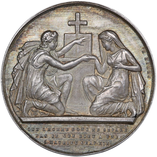 JLMP Ficha Bodas de Plata Unidas 18 de marzo de 1893 13,69 gr 32 mm