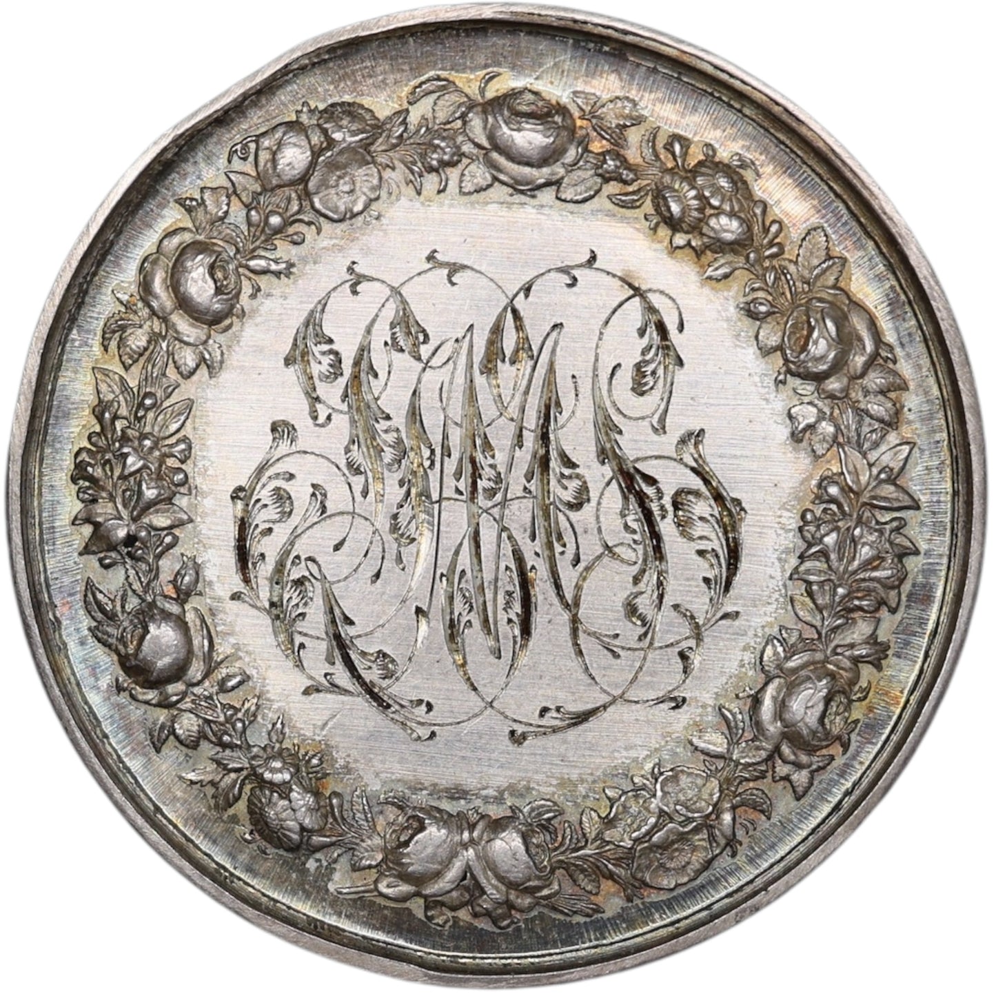 JLMP Ficha Bodas de Plata Unidas 18 de marzo de 1893 13,69 gr 32 mm