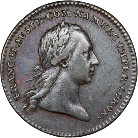 Ficha Países Bajos Austriacos Namur François II 11,65 gr 33 mm