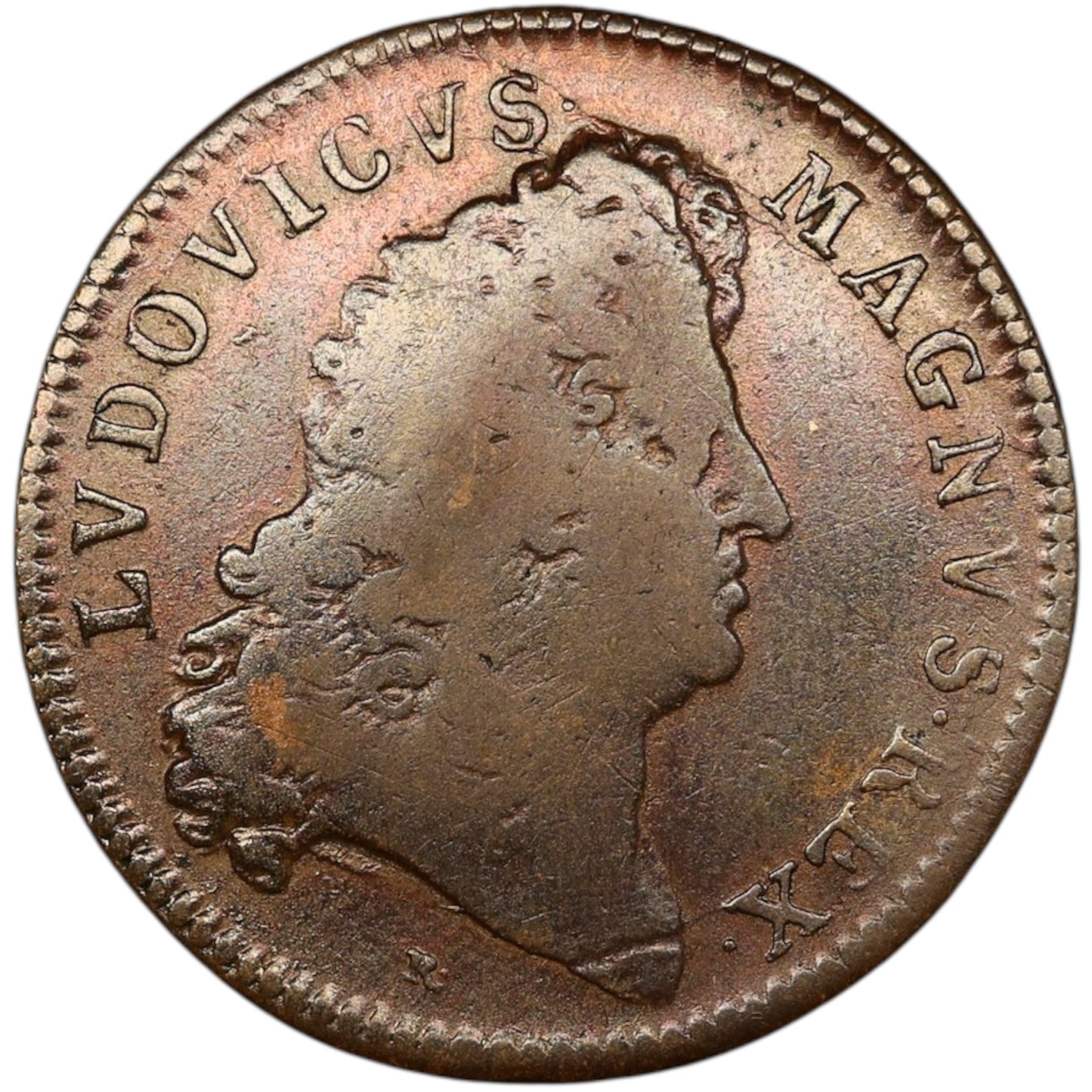 Jeton Louis XIV (1643-1715) Chambre aux deniers 1686 5.65 gr