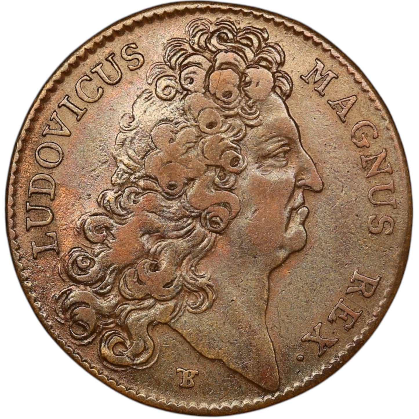 Jeton Louis XIV (1643-1715) Trésor Royal 1707 5.98 gr 28 mm
