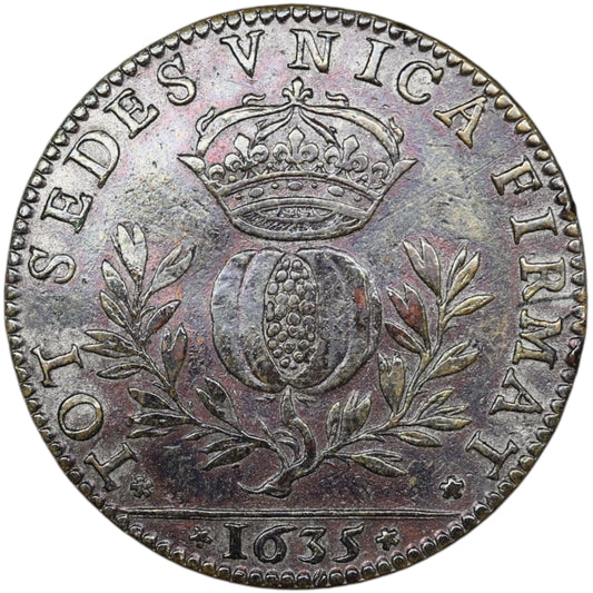 Jeton Dombes Anne Marie Louise d'Orléans 1635 6.81 gr
