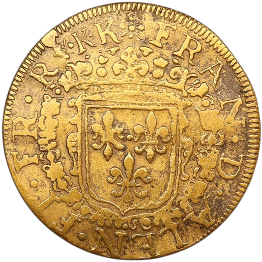 Jeton Brabant et Comté de Flandre Duc d Alençon puis Anjou Le Perche François 1594 4.43 gr