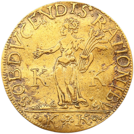 Jeton Brabant et Comté de Flandre Duc d Alençon puis Anjou Le Perche François 1594 4.43 gr