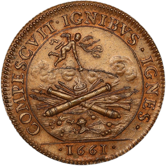 Jeton Extraordinaire des guerres Cavalerie légère 1661 7.84 gr