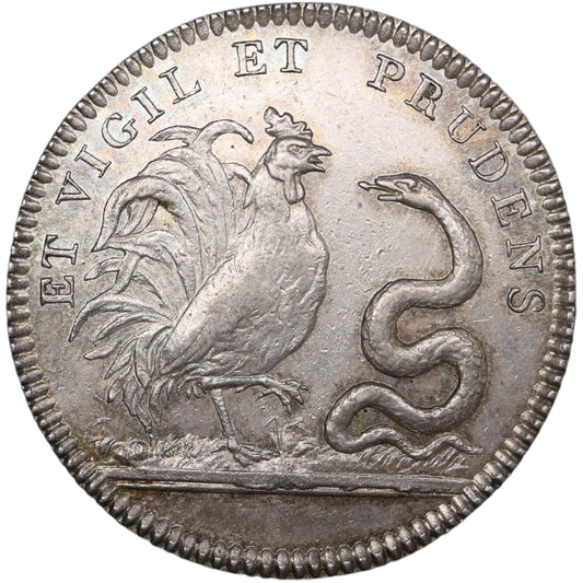 Louis XVI token (1774–1793) Pharmacy College 1778 Silver 9.47 Gr 31 mm