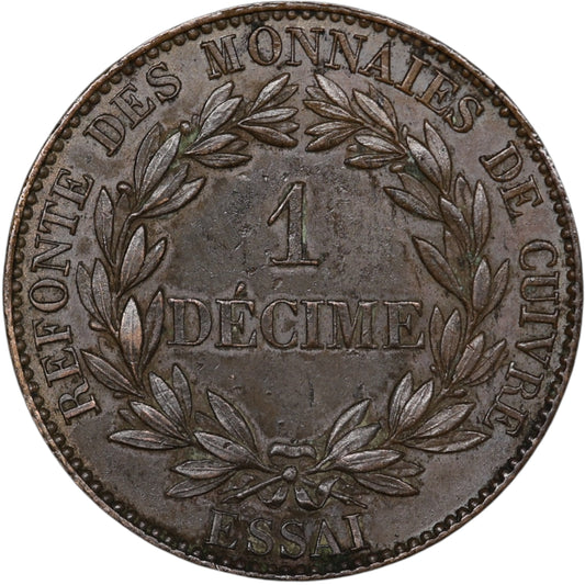 Louis Philippe Ier Essay 1840 Removers of copper currencies 14,86 gr