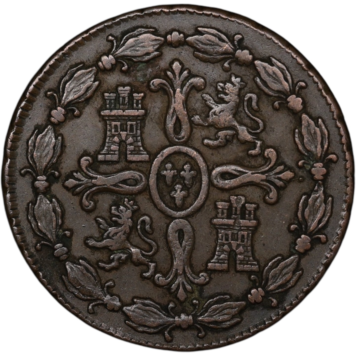 Espagne 8 Maravedis 1775 Carolus III 11.28 gr