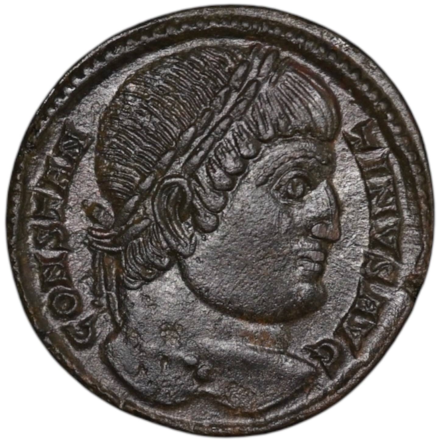Constantin Ier (306-337) Follis Porte de Camp Trêves 3.04 gr 18 mm