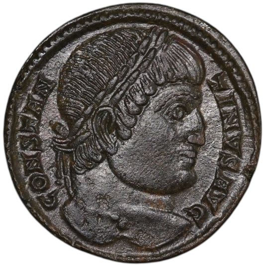 Constantin Ier (306-337) Follis Porte de Camp Trêves 3.04 gr 18 mm