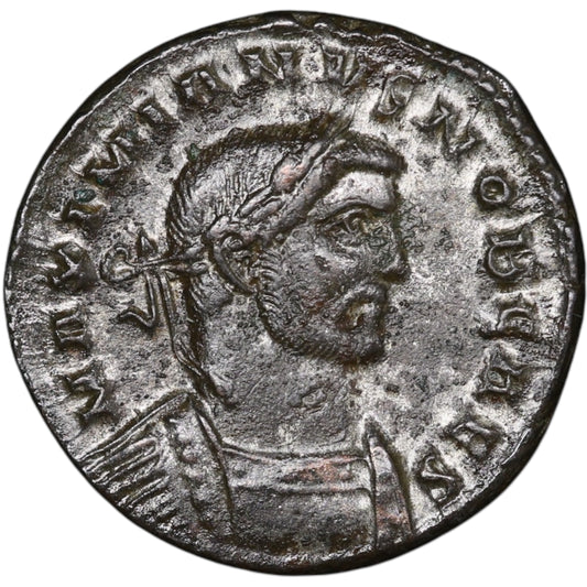 Galere (293-311) Follis Genio Populi Romani Londres 8.49 gr 25 mm