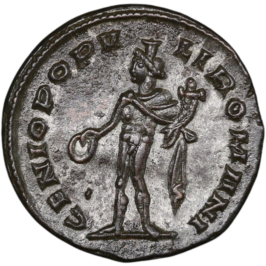 Galere (293-311) Follis Genio Populi Romani Londres 8.49 gr 25 mm
