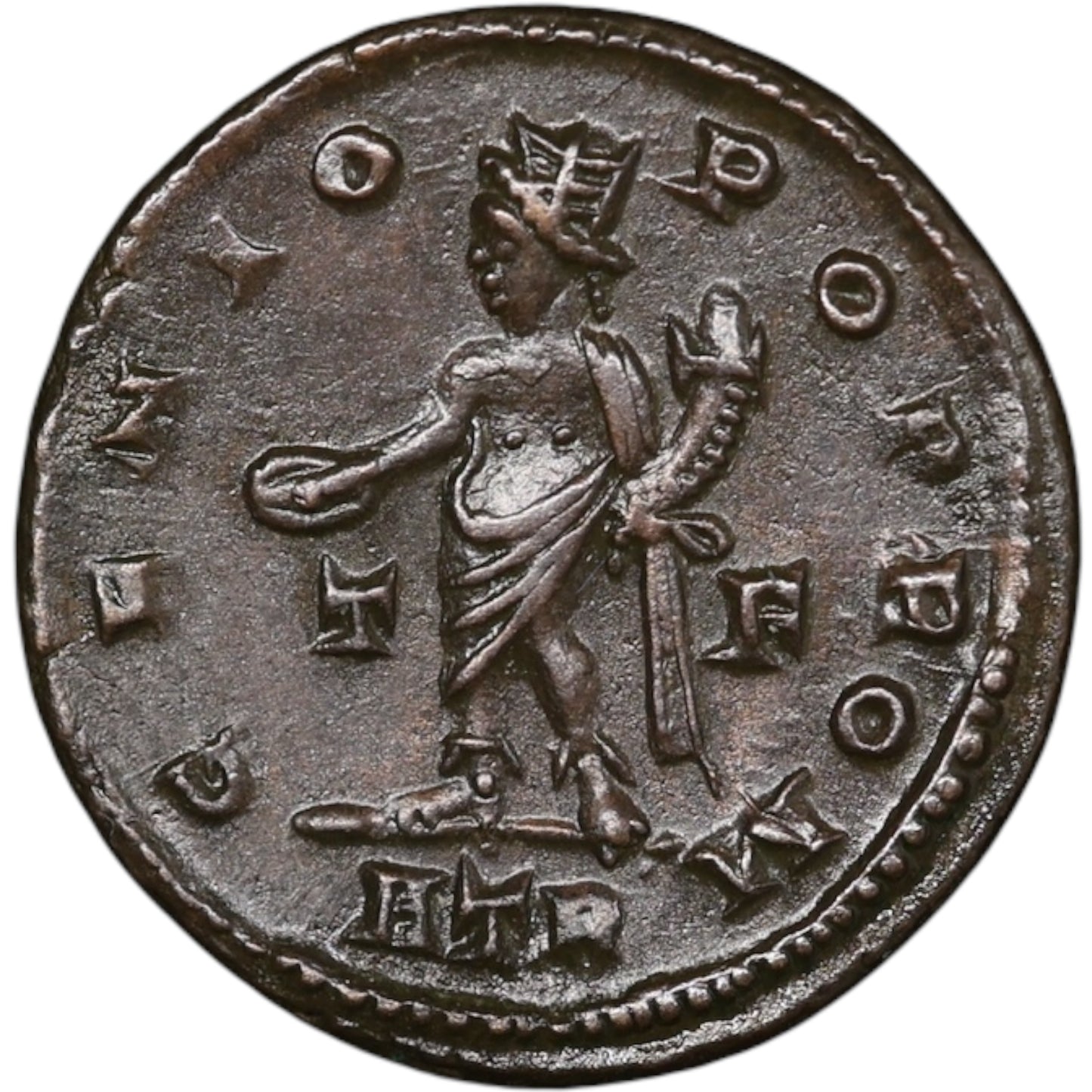 Licinius (308-324) Follis Genio Pop Rom Trêves 3.75 gr 20 mm