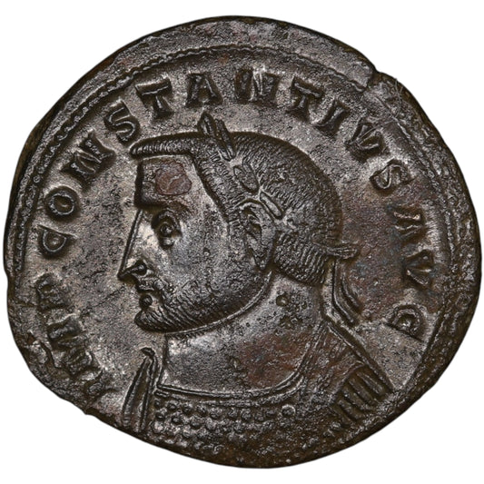 Constancio I Cloro (305-306) Follis Genio Populi Romani Lyon 9,99 gr