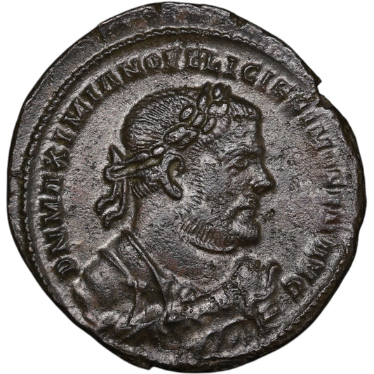 Maximiano Hércules (285-310) Follis PROVIDENTIA DEORVM QVIES AVGG Londres 11,39 gr