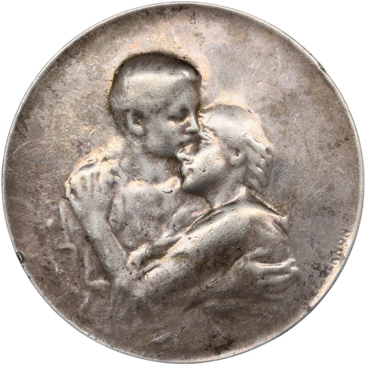 Medal of Marriage and Love December 22, 1908 Silver by Vernon 33.76 gr