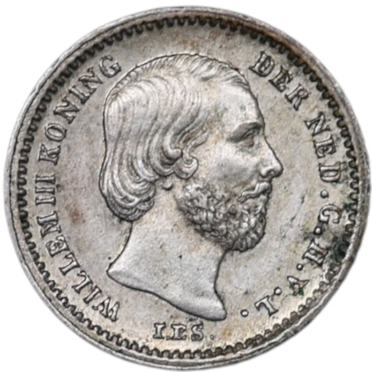 Pays-Bas Willem III 5 Cents 1887 Argent 0.67 gr