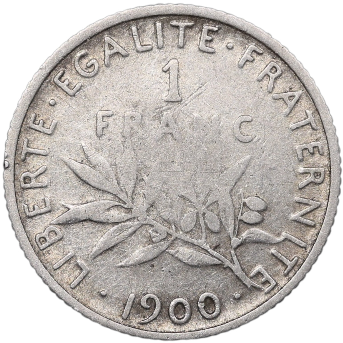 Semeuse 1 franc 1900 argent 4.94 gr