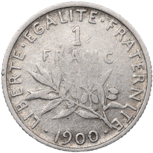 Semeuse 1 franc 1900 argent 4.94 gr