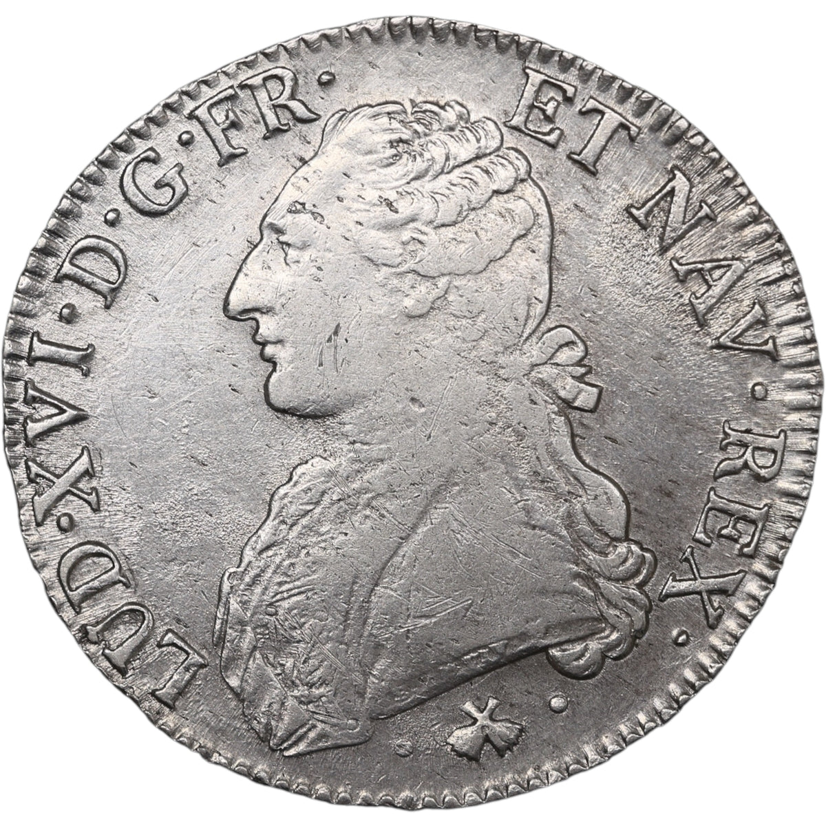 Louis XVI (1774-1792) Écu aux branches d'olivier 1778 L Bayonne Argent 29.26 gr