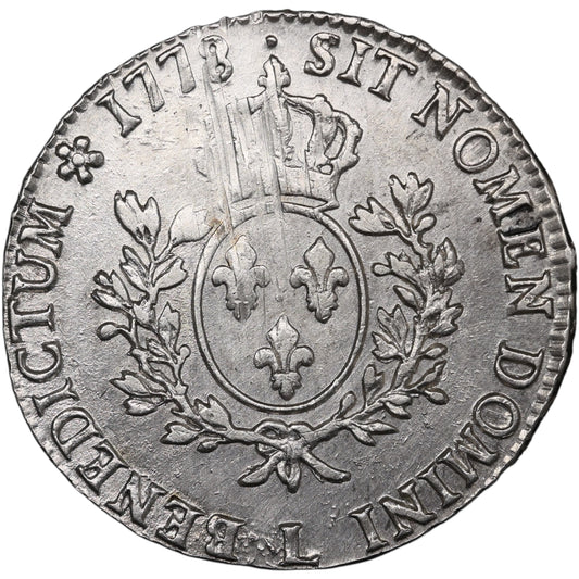 Louis XVI (1774-1792) Shield with the branches of Olivier 1778 L Bayonne silver 29,26 gr