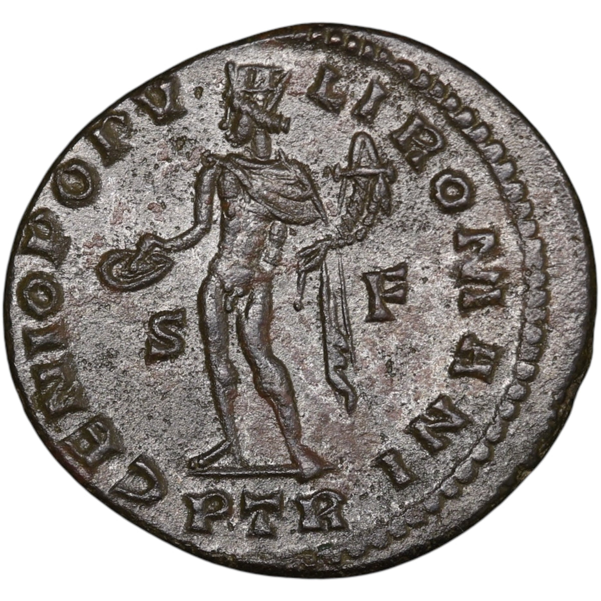 Galera (305-311) Follis Genio Popvli Romani Trier 8,54 gr