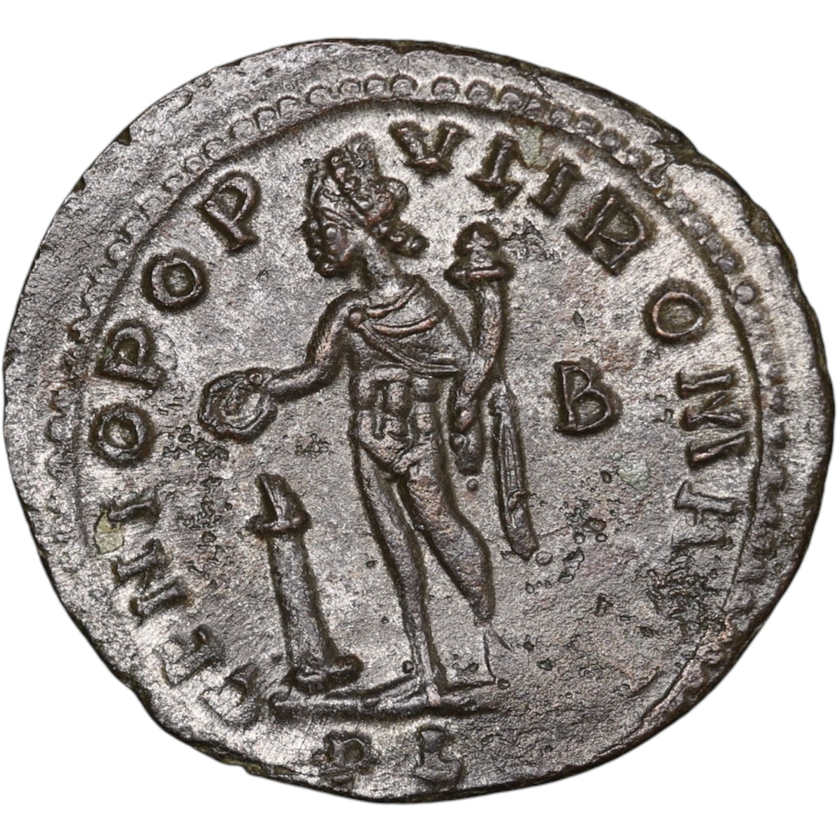 Constance Ier Chlore (305-306) Follis Genio Popvli Romani Lyon 9.73 gr