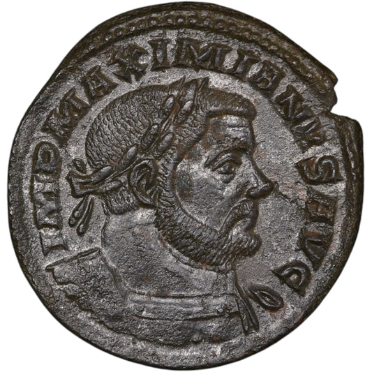 Maximiano Hércules (285-310) Follis Genio Popvli Romani Trier 10,34 gr
