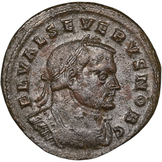 Severo II (306-307) Follis Genio Popvli Romani Lyon 9,70 gr