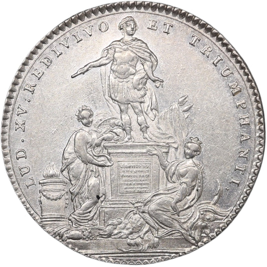 Jeton Louis XV (1715-1774) Etats de Bretagne (Rennes) 1754 Argent 6.88 gr