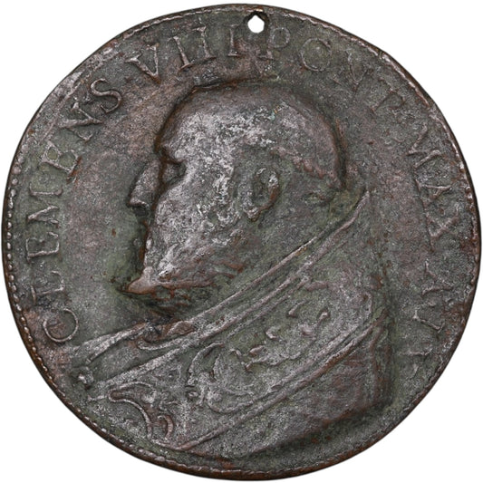 Medalla Vaticano y Estados Pontificios Clemens VIII (1592-1605) Absotvto Anno Ivbilei 37 mm 24,58 gr
