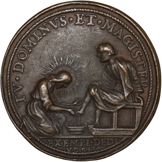 Medalla Vaticano y Estados Pontificios Clemente X (1670-1676) Tv Dominvs Et Magister Anno VI 1675 40 mm 21,13 gr