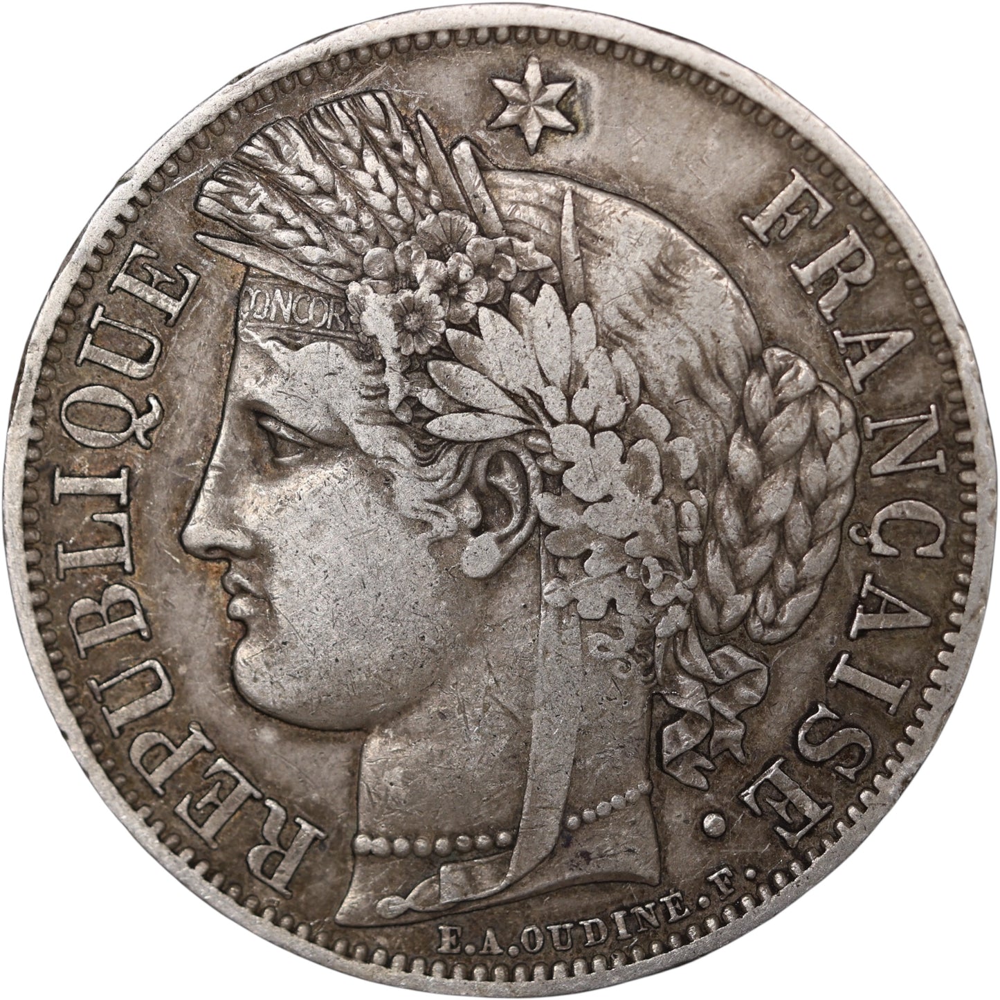 Seconde République (1848-1852) 5 Francs Argent 1849 A Paris Cérès 24.91 gr