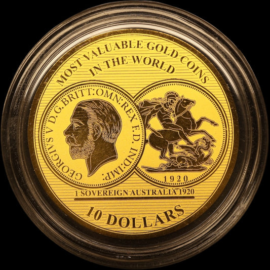 Coffret Îles Salomon 2018 7 pièces de 10 Dollars 1/100ème Once Or .999 BE