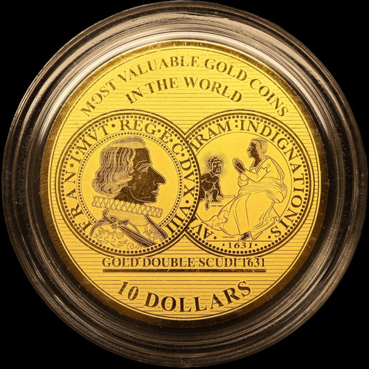 Coffret Îles Salomon 2019 7 pièces de 10 Dollars 1/100ème Once Or .999 BE