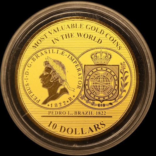 Coffret Îles Salomon 2019 7 pièces de 10 Dollars 1/100ème Once Or .999 BE