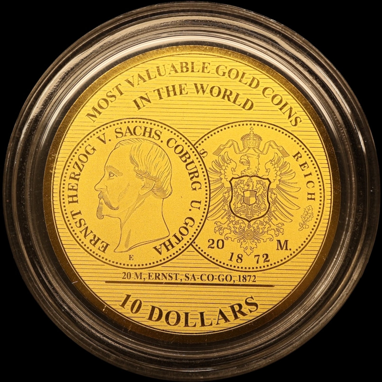 Coffret Îles Salomon 2020 7 pièces de 10 Dollars 1/100ème Once Or .999 BE