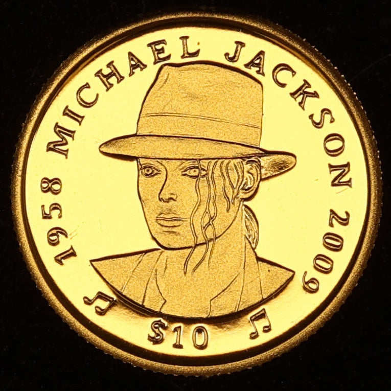 Sierra Leone 10 Dollars Michael Jackson Or 2009 1.24 gr