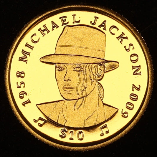 Sierra Leone 10 Dollars Michael Jackson Or 2009 1.24 gr