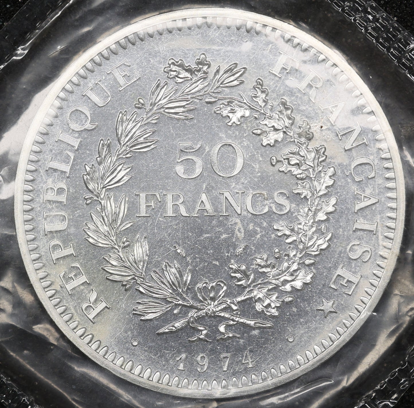 Hercule 50 Francs 1974 Argent issue du coffret FDC