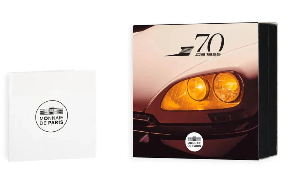 Monnaie de Paris 20 Euros 2025 BE Haut relief DS Automobiles 70 Ans Argent 1 oz Dans son coffret