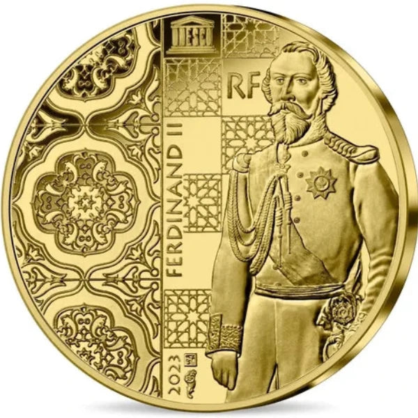 Monnaie de Paris 5 Euros Or 2023 BE Palais National de la Pena 0,5 gr Dans son coffret