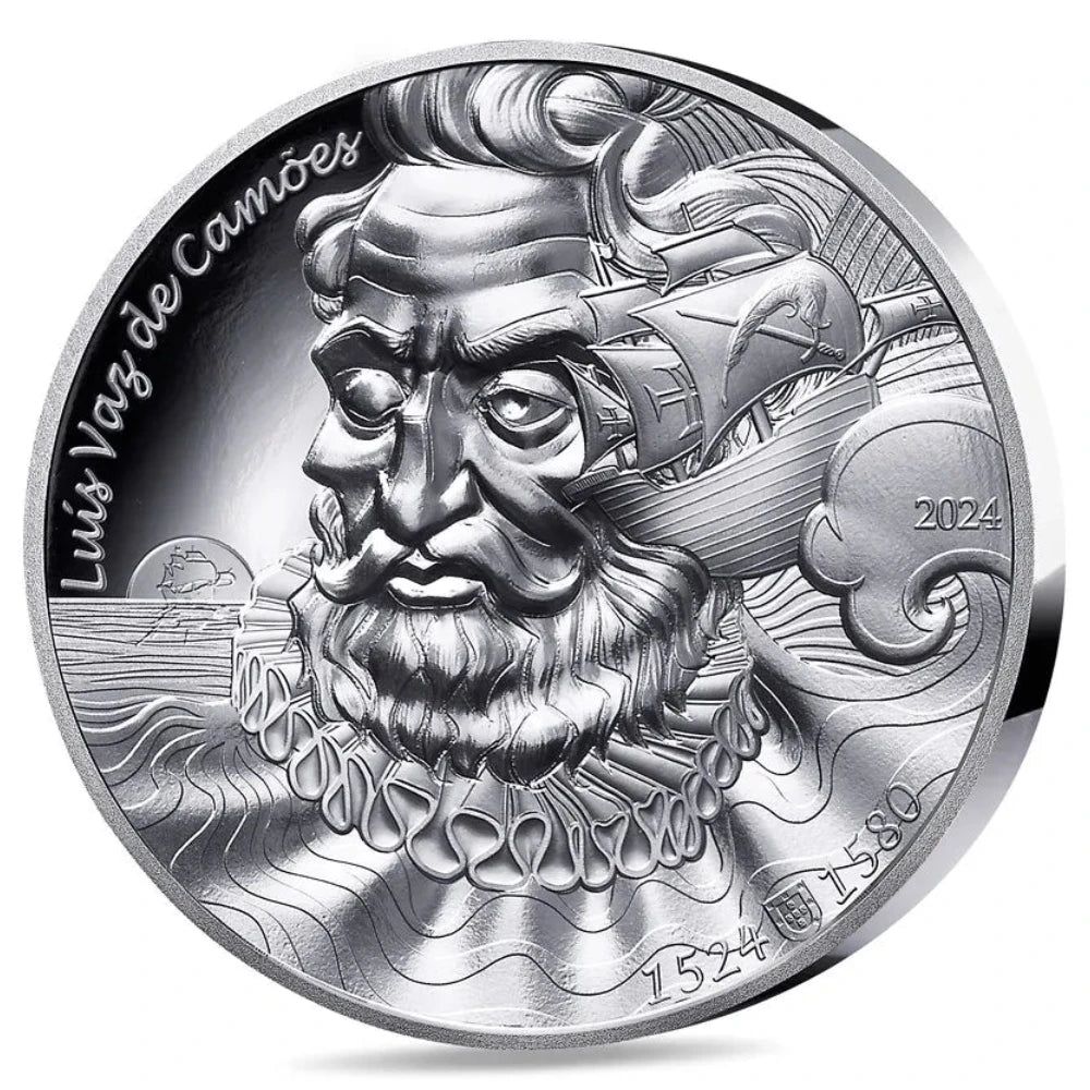 Monnaie de Paris 20 Euros 2024 BE L'Art de la Plume Luís Vaz de Camoes Argent 1 oz Dans son coffret