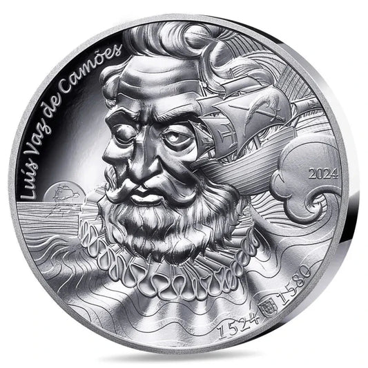 Monnaie de Paris 20 Euros 2024 BE L'Art de la Plume Luís Vaz de Camoes Argent 1 oz Dans son coffret